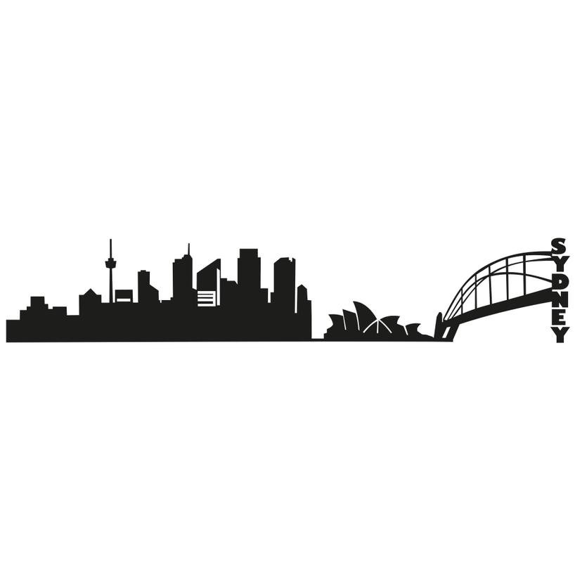Muursticker Skyline van Sydney