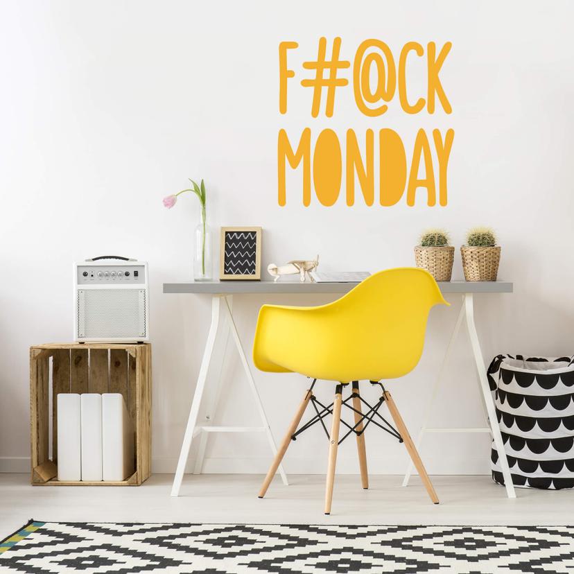 Wallsticker - F#@CK MONDAY