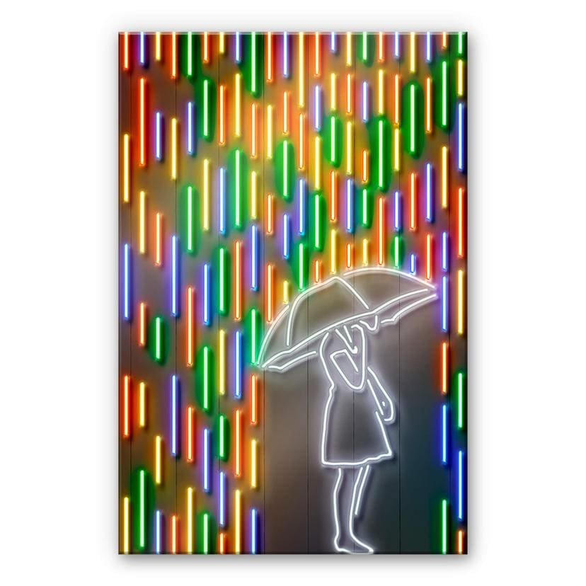 Akrylbillede Mielu - Regn