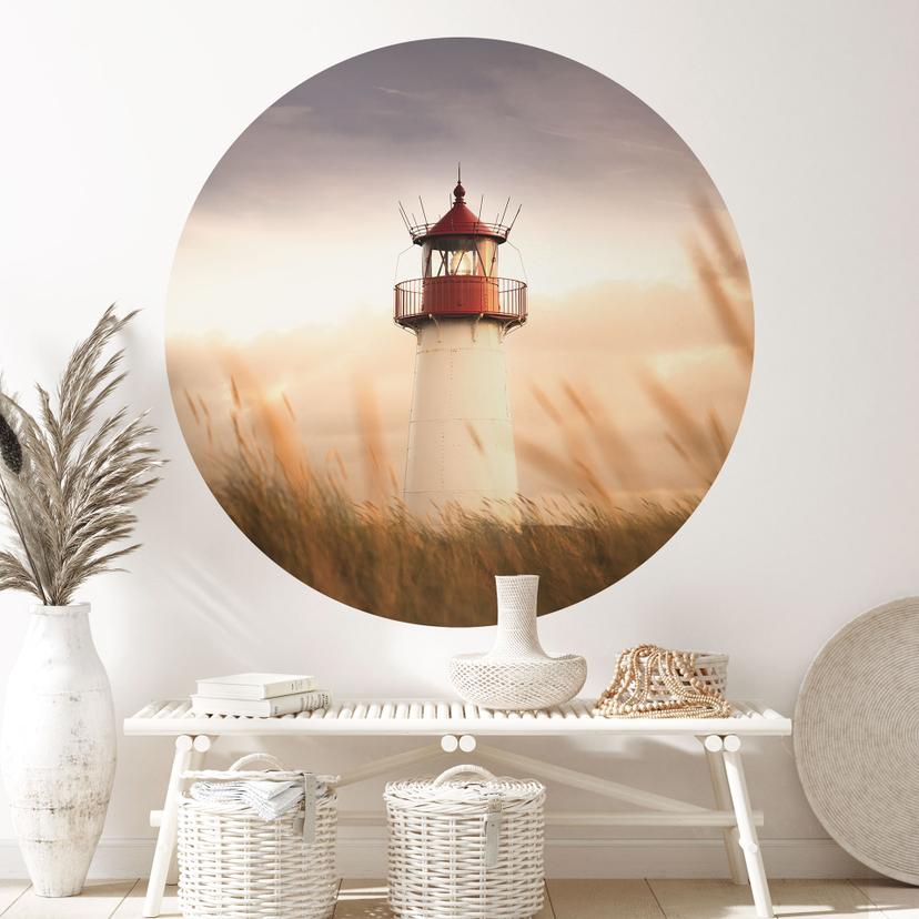 Wallsticker-fyrtårn på Sylts kyst - Eisenmann - Round