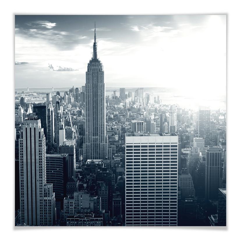 Póster El Empire State Building - cuadrado