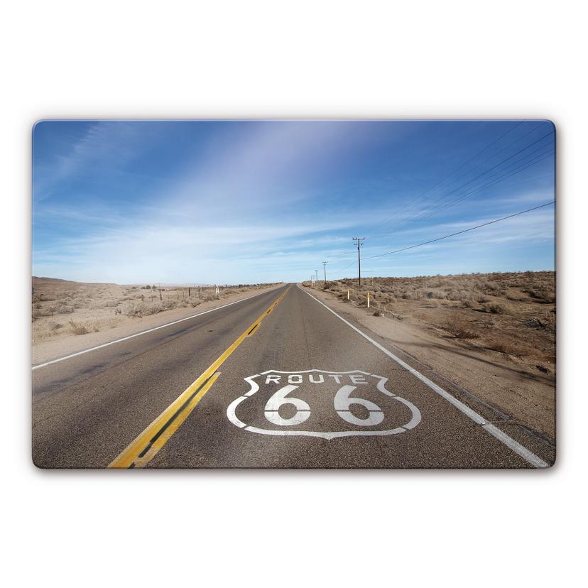 Tableau en verre - Route 66