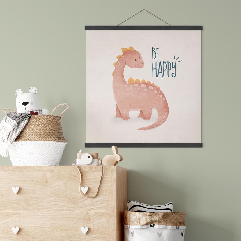 Poster tessile Dino Be Happy - Brachiosaurus - Tunaboylu