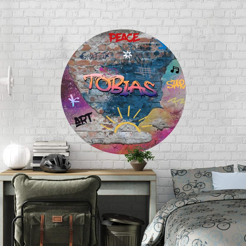 Wall Sticker  Graffiti med din egen tekst - personlig