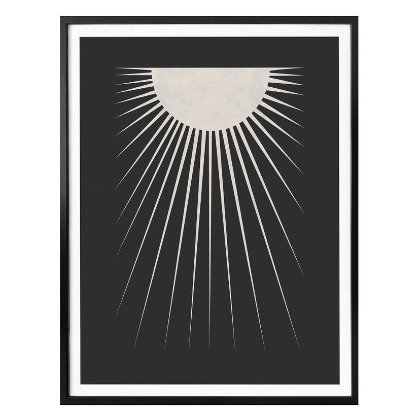 Póster Orara Studio - Luna minimalista