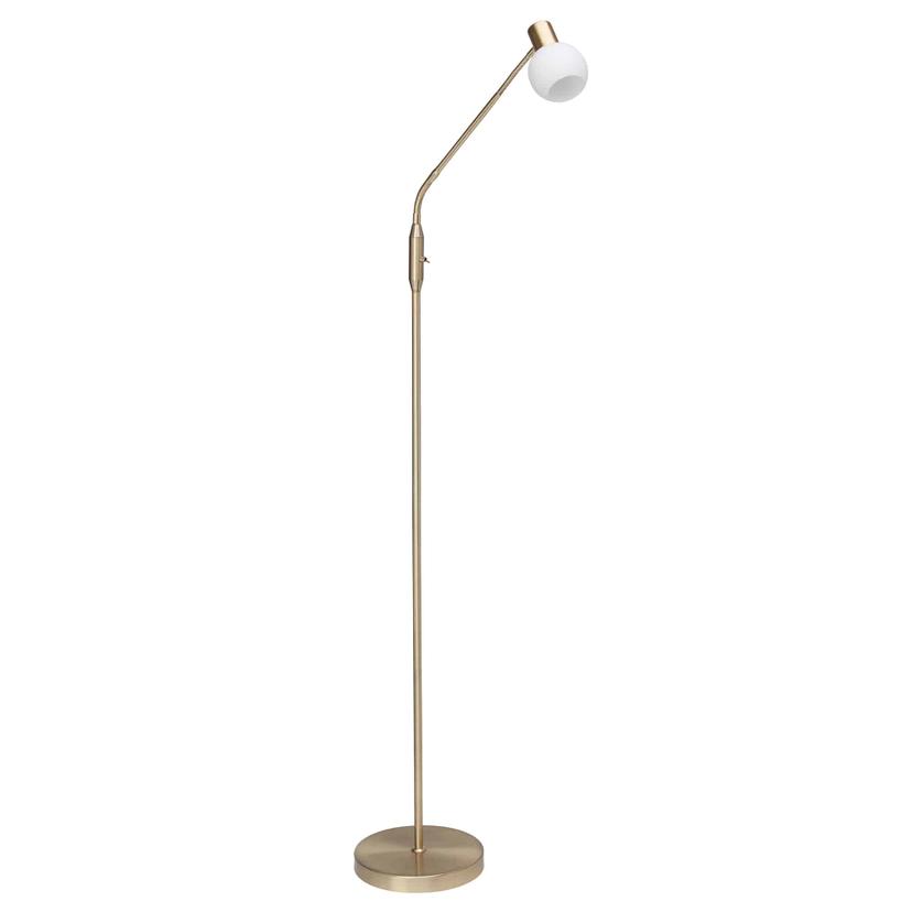 Stehleuchte Malou, gold, 140 x 22,5 cm, Glas Stehlampe