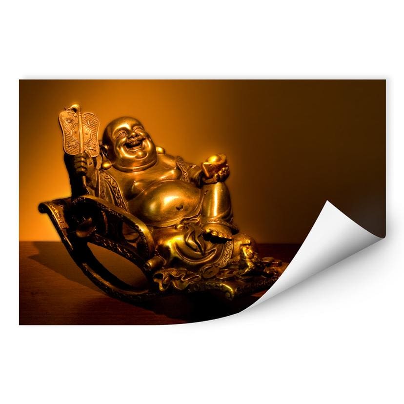 Zelfklevende Poster  Happy Buddha