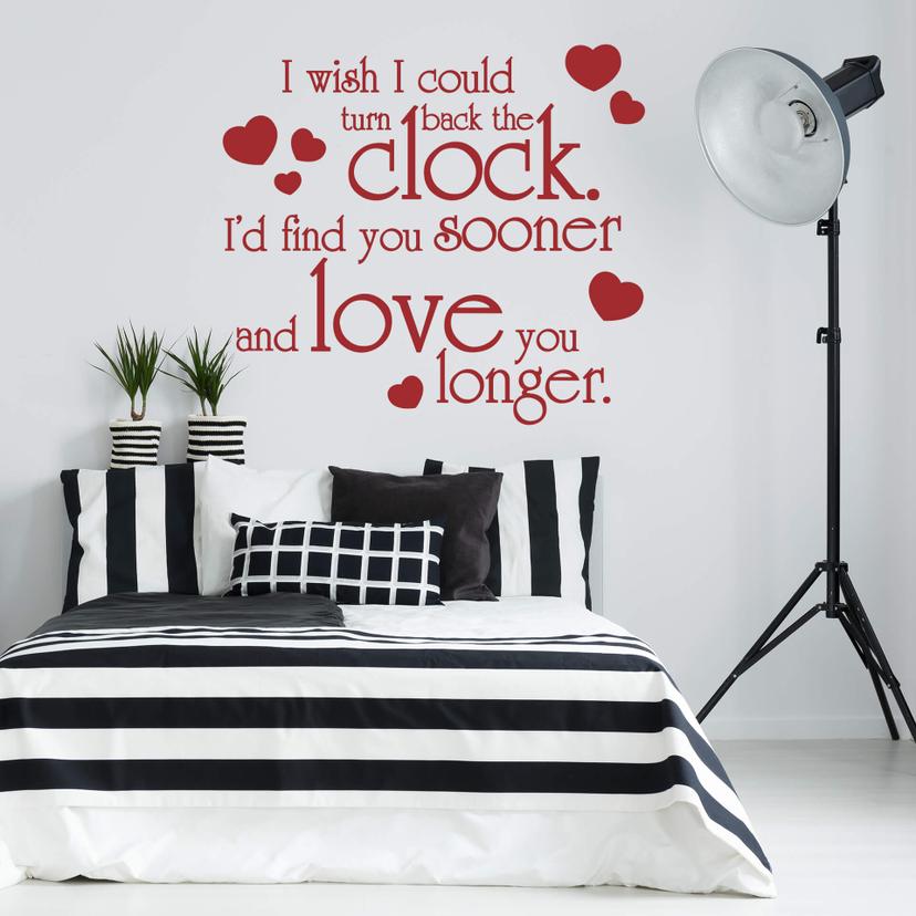 Wallsticker -   I wish i could turn back the clock...