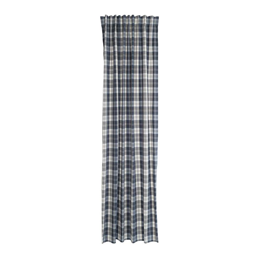 Homing Vorhang mit verdeckten Schlaufen Aiko blau -  2.45 x 1.4 m