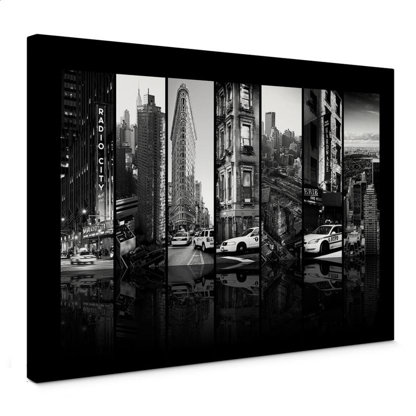 Lienzo Hugonnard - Escenas de Nueva York