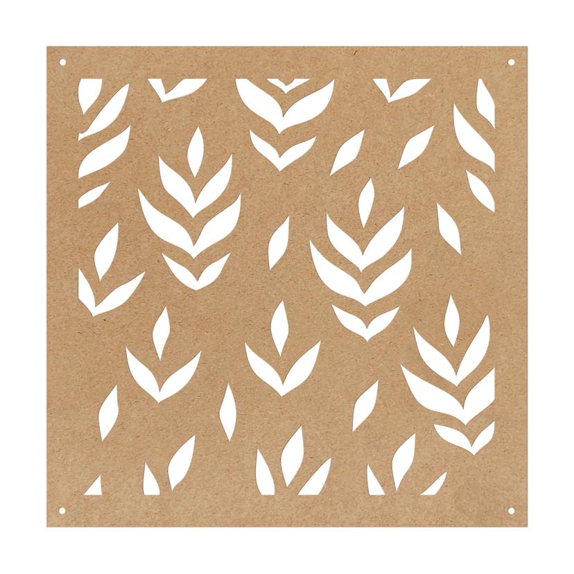 Divisorio, divisorio con foglie floreali - MDF natural look