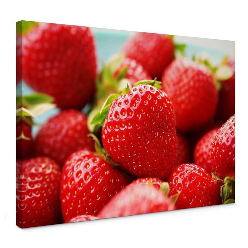 Lienzo Fresas del huerto