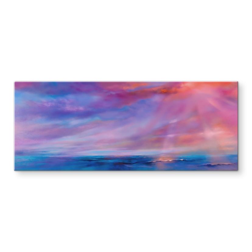 Pannello paraschizzi Cielo serale luminoso in riva al mare - Schmucker - Panorama