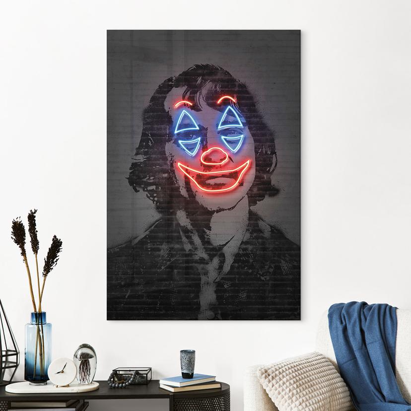 Tableau en verre acrylique Joker - Mielu