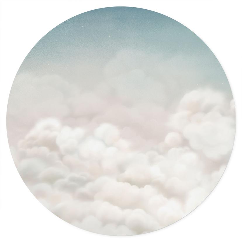 Wandtattoo Ruhige Wolken - Oliver Robins - Rund