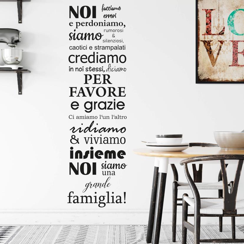 Muursticker Noi facciamo errori e perdoniamo