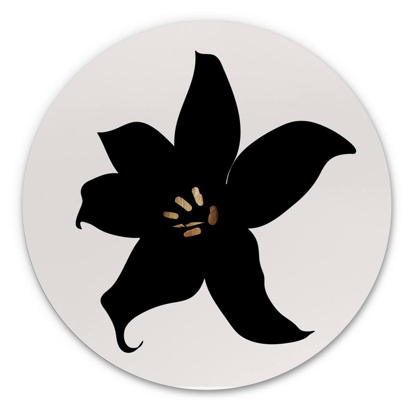 Wandcirkel Kubistika - Dark Orchid