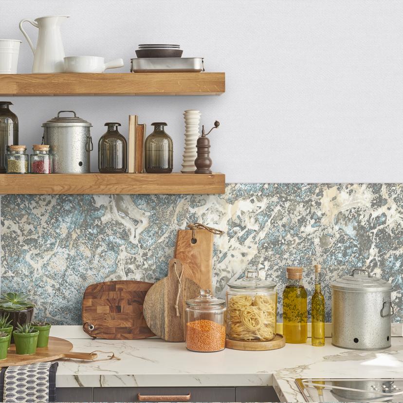 Film Décoratif adhésif meubles et surfaces –  Motif "Marbre"