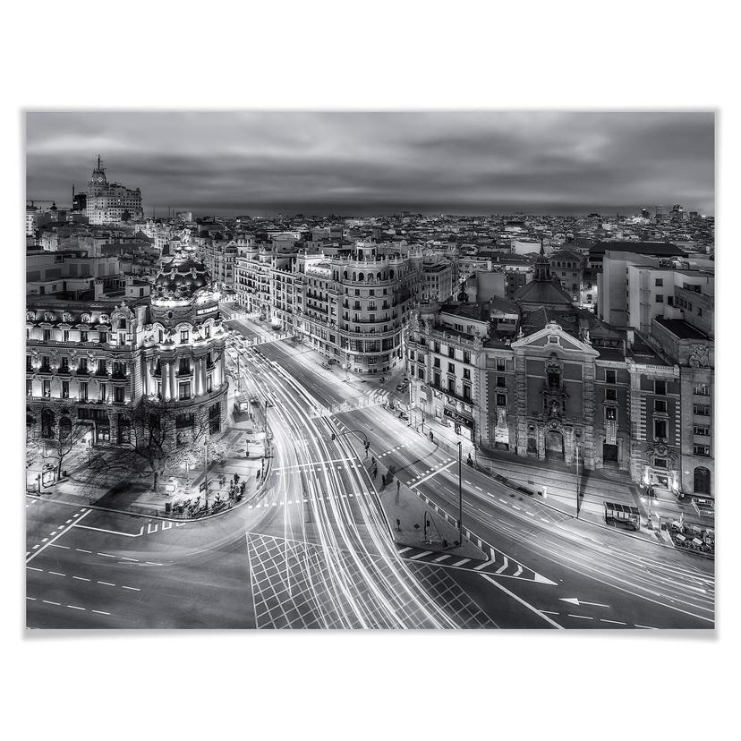 Poster Javier - Madrid by night
