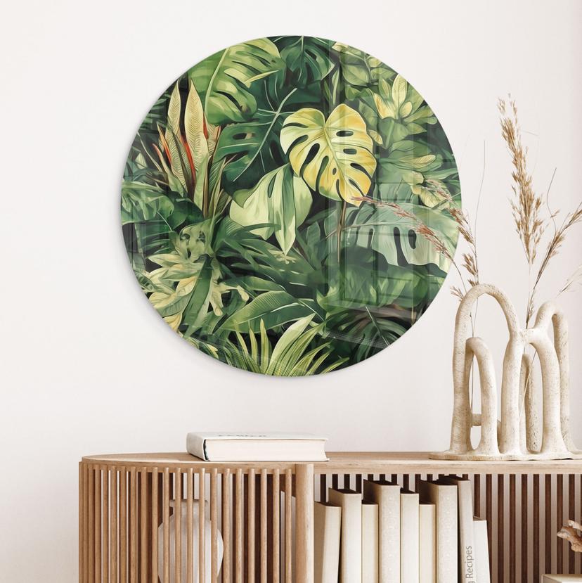 Stampa su vetro Jungle plants - Jaszke - Rotondo