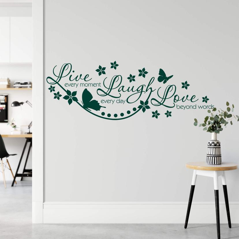 Sticker mural - Live Every Moment...