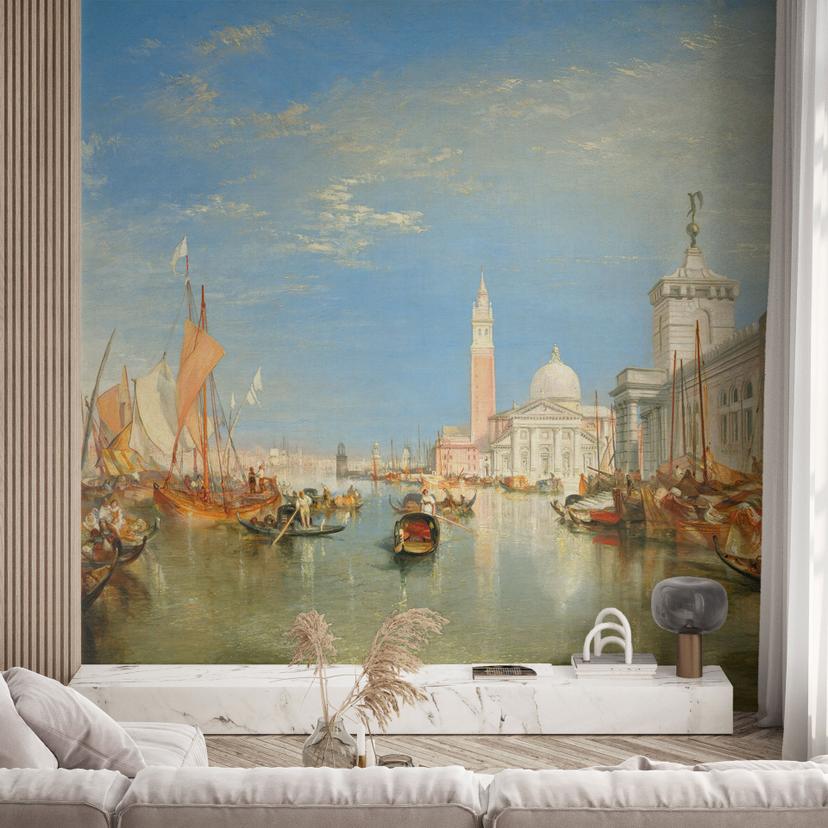 Fotomural Turner - Venecia, Dogana y S. Giorgio Maggiore