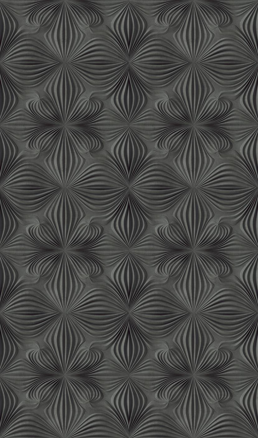 Carta da parati classica 3D antracite, grafica 2,70 x 1,59 m