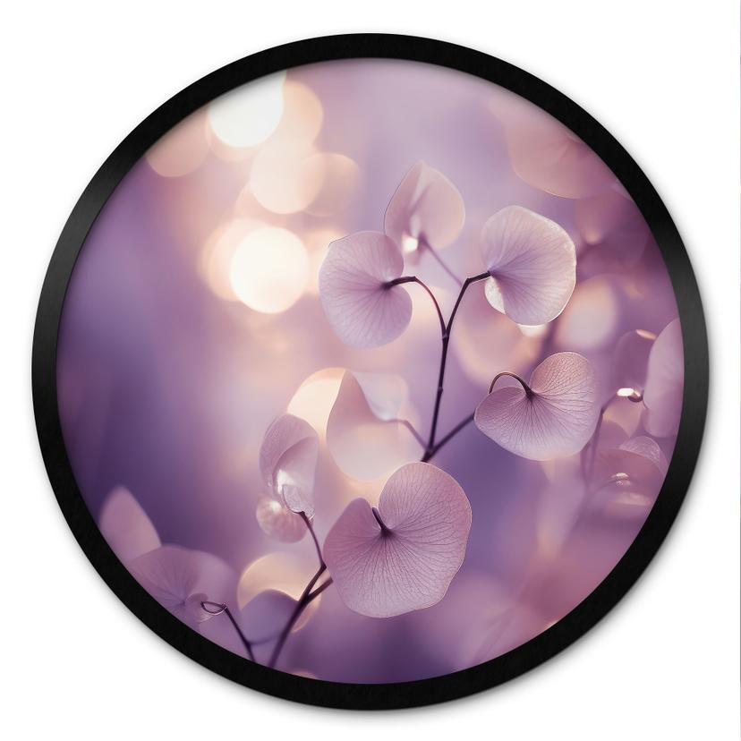 Plakat Delikat orkidé i lilla - Treechild - Rund