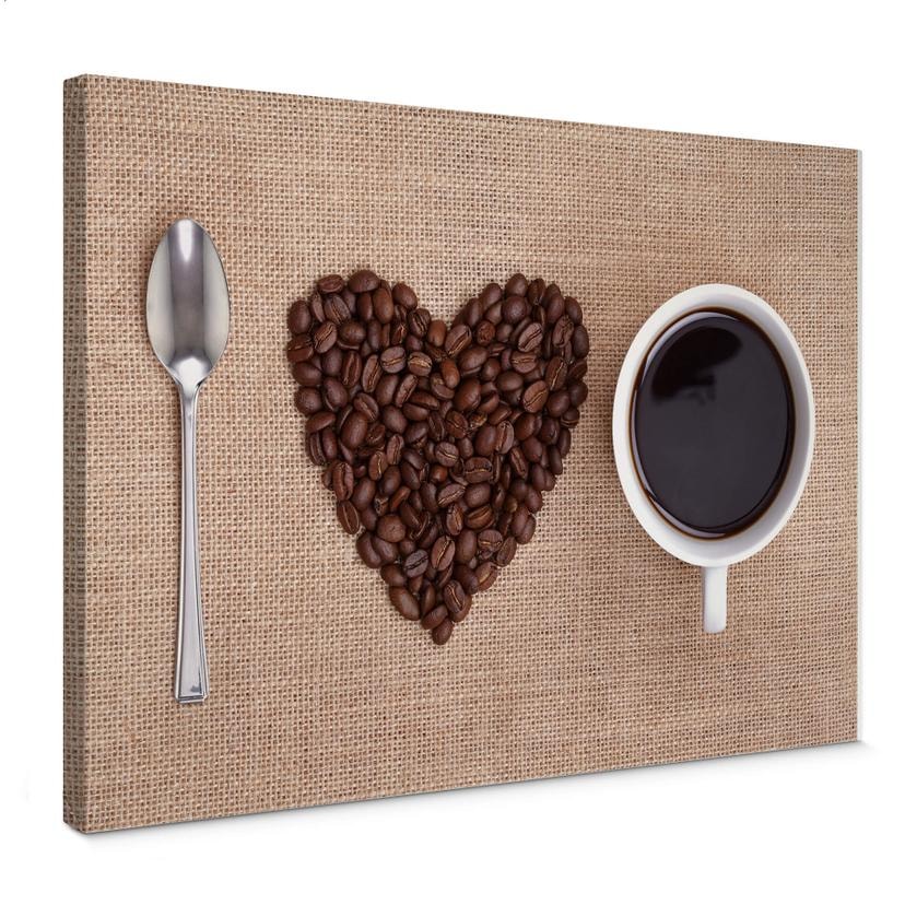I lvoe coffee - Lærredsprint