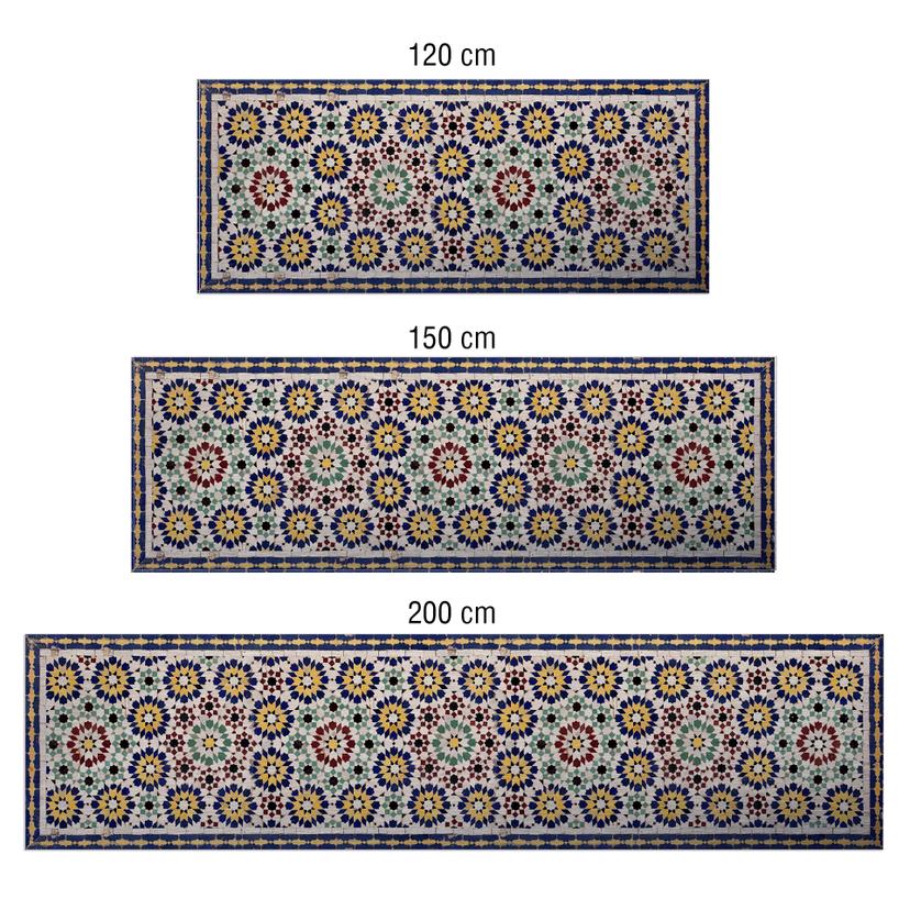 Keukenachterwand - Alu-Dibond Zilver - Oriëntaalse tegeltjes 01