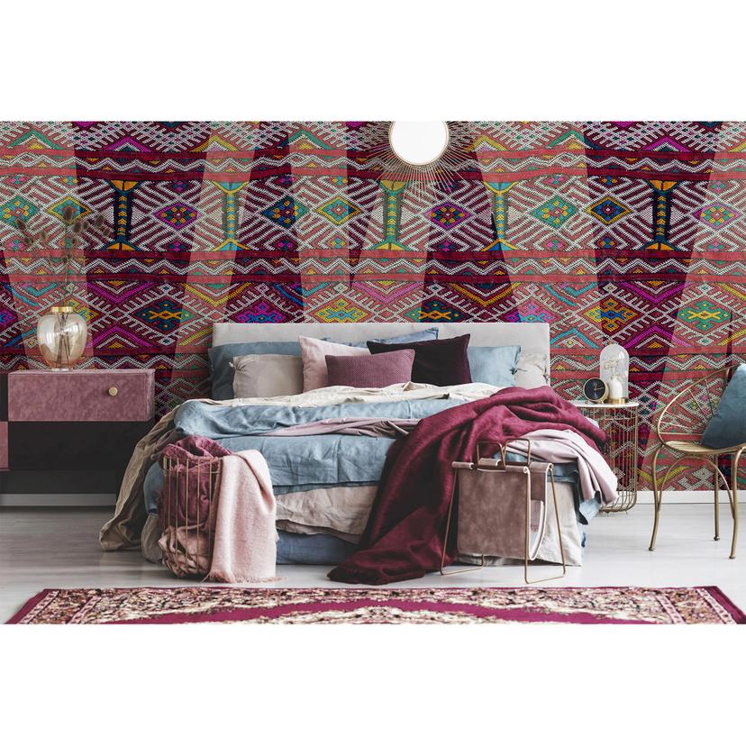 Architects Paper Papier peint photo Atelier 47 Carpet Pattern bleu, turquoise