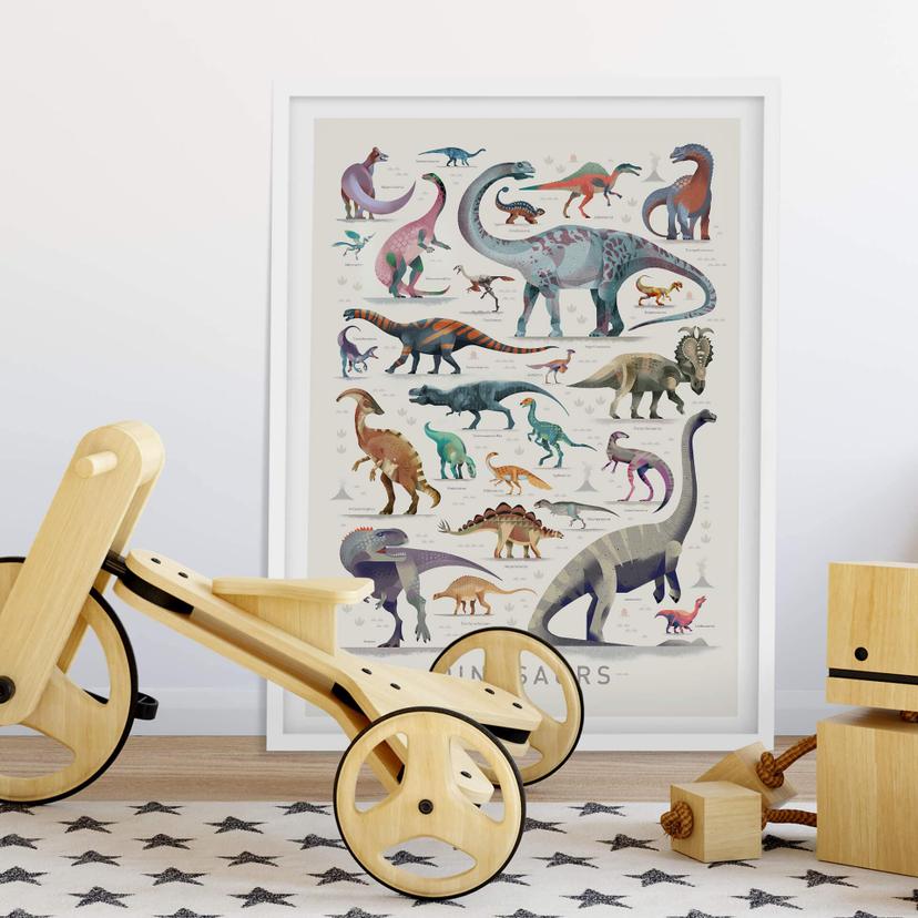 Poster Braun - Dinosaures