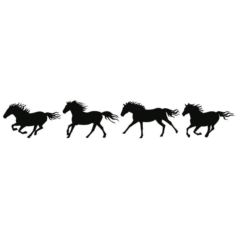 Adesivo murale - Composizione "cavalli"