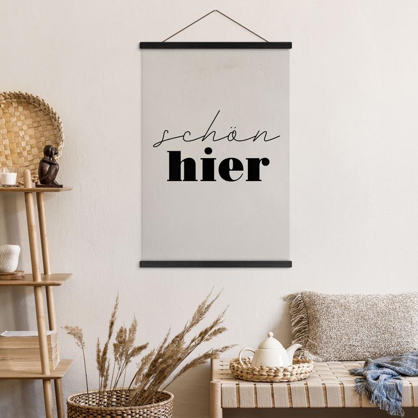 Tekstil plakat smuk her