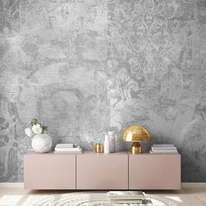 Architects Paper Papier peint photo Atelier 47 Flourish graphique gris