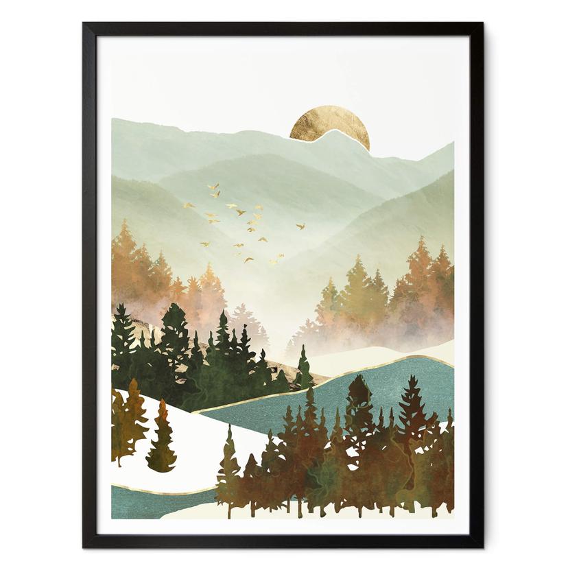 Póster SpaceFrog Designs - Mañana de otoño