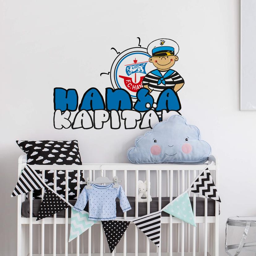 Wandtattoo FC Hansa Kapitän