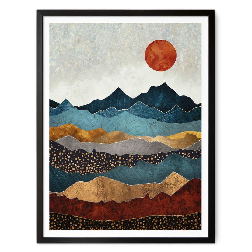 Poster SpaceFrog Designs - Soleil d'ambre