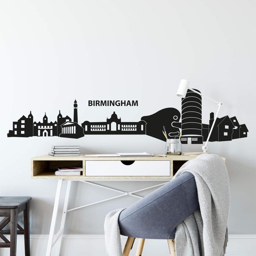 Sticker mural - Birmingham Skyline