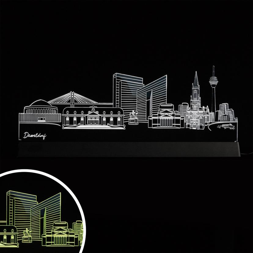 LED Skyline Düsseldorf