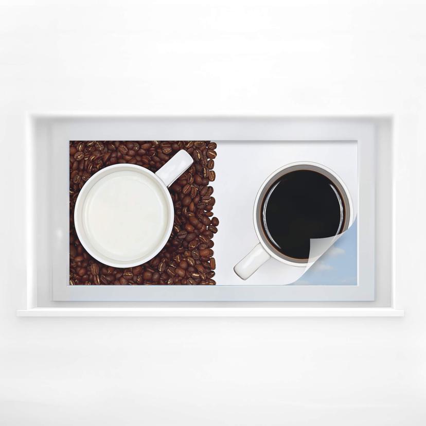 Lámina de privacidad Lavsen - Blanco Espresso - Panorama