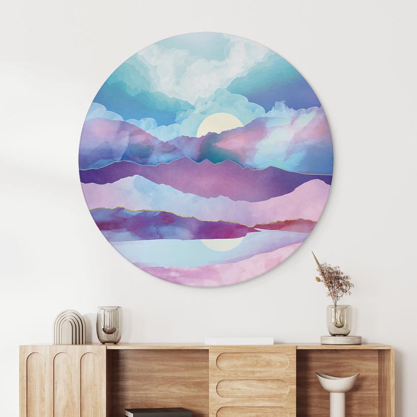 Decorazione murale in Dibond Abbagliante paesaggio montano - SpaceFrog Designs