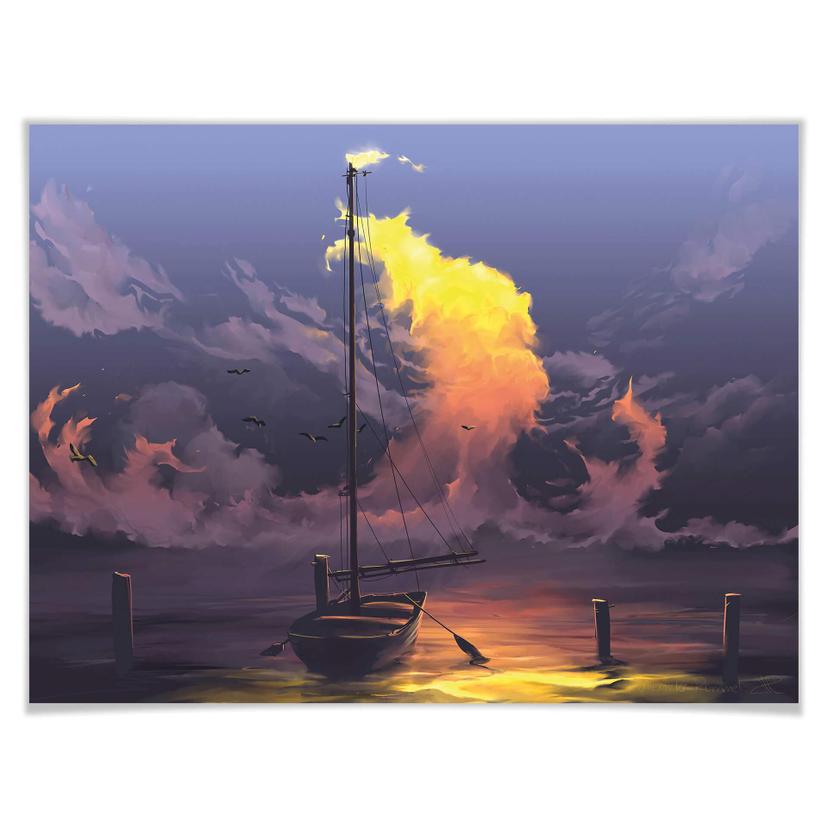 Poster aerroscape - Segelbåt