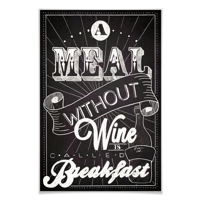 Poster - A meal wwithout Wine
