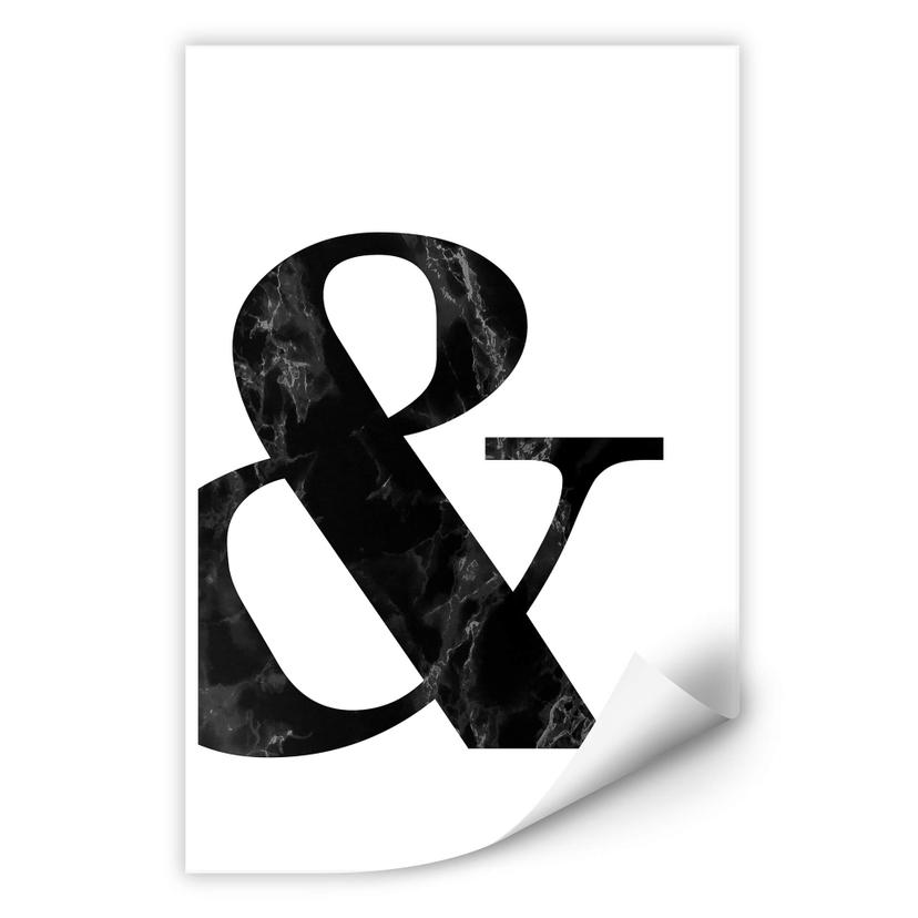Zelfklevende Poster Ampersand