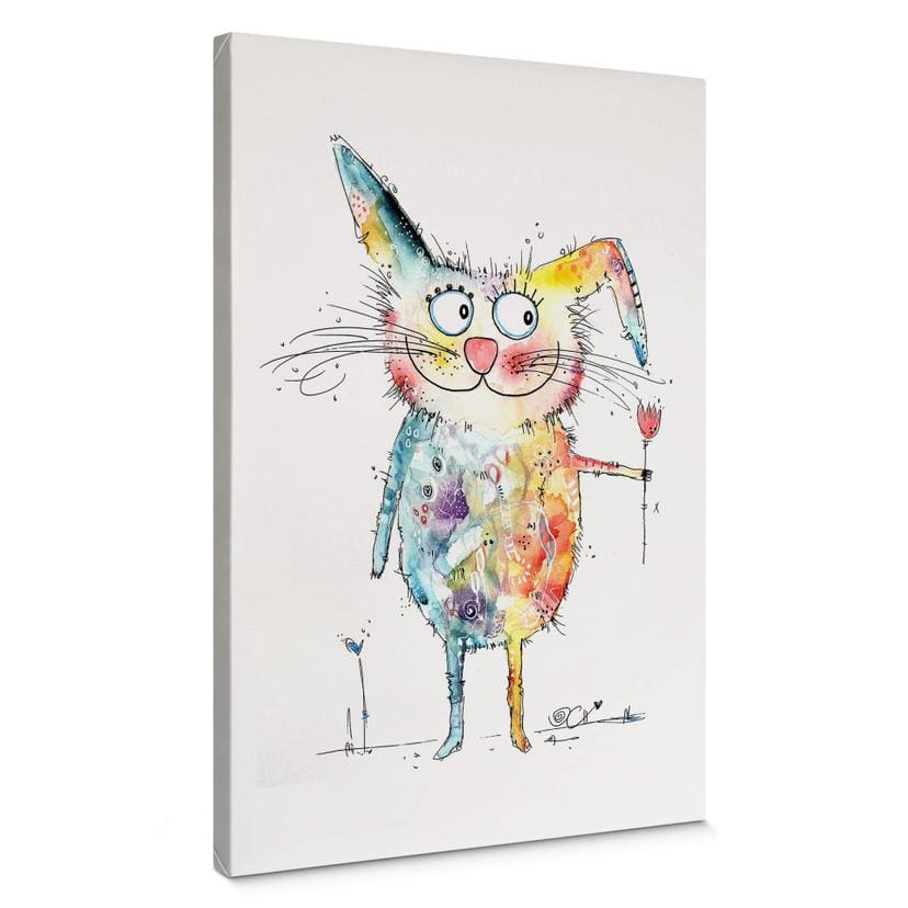 Tableau sur toile Hagenmeyer - Happy Rabbit