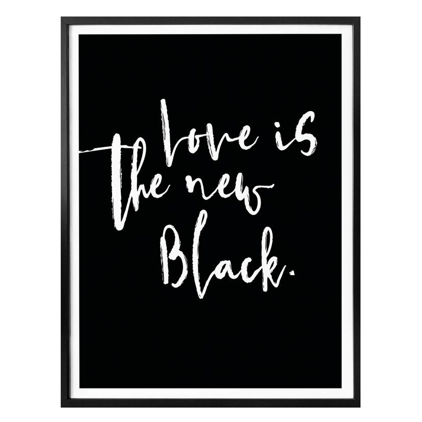 Póster - El amor es el nuevo negro