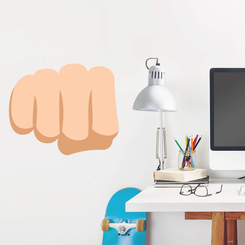 Muursticker Emoji Bro Fist