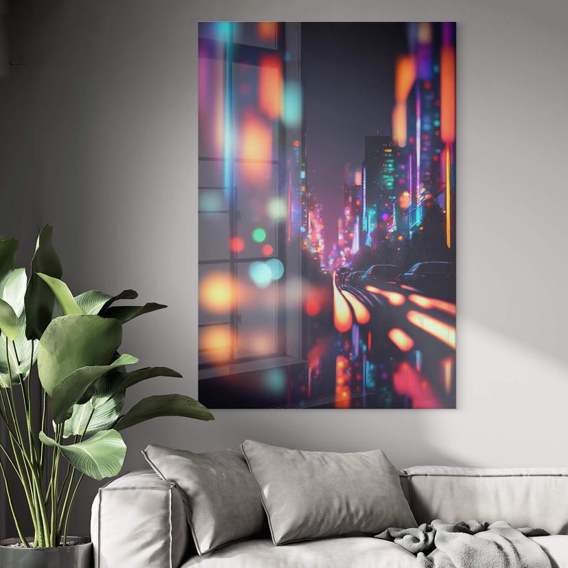 Tableau sur verre acrylique Treechild - Night Out
