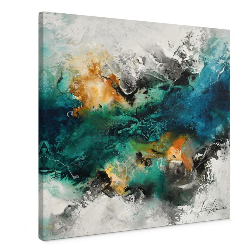 Canvasbillede farve tåge abstrakt - Fedrau